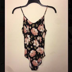 American Eagle floral bodysuit